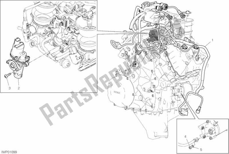 Alle onderdelen voor de Motor Elektrisch Systeem van de Ducati Superbike Panigale V4 S Thailand 1100 2019